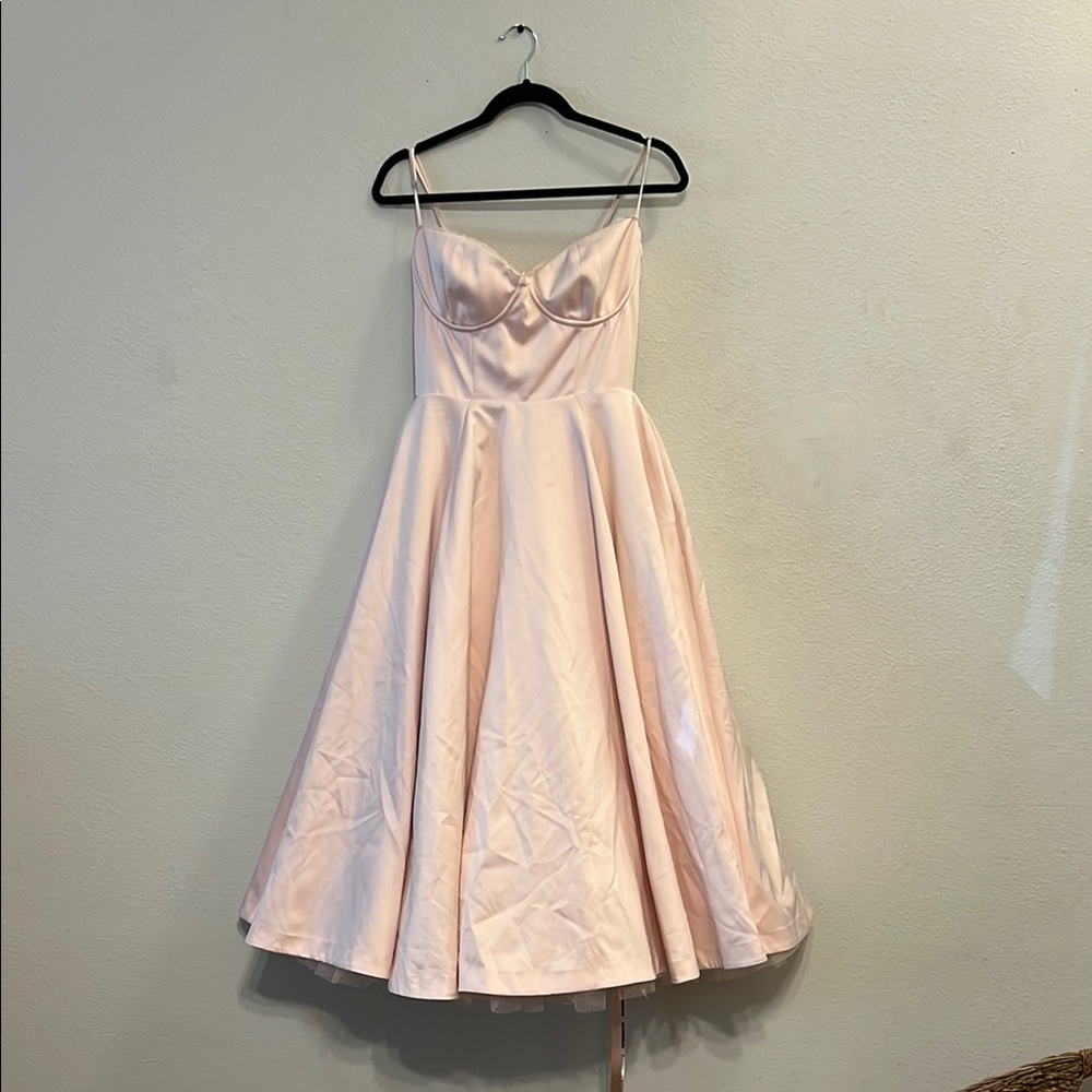 House of CB Blush Pink Midi Dress